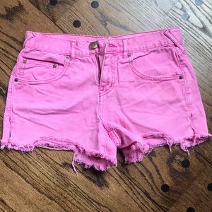 Free People denim shorts
